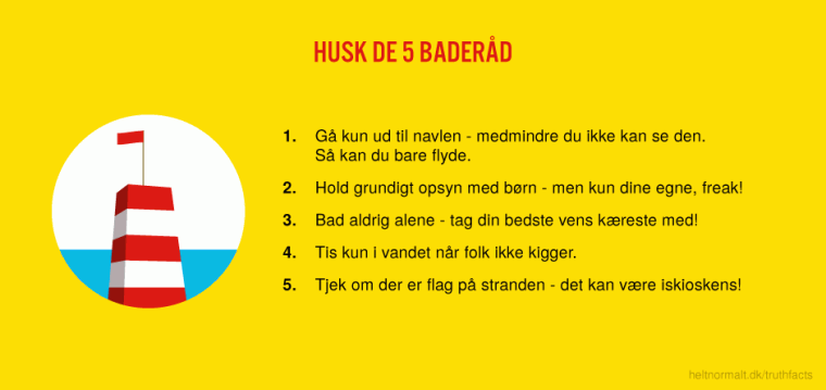 Husk de 5 baderåd