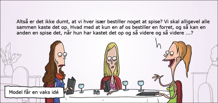 Model får en vaks idé