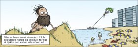 Strandet mand på opdagelse