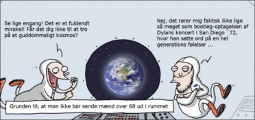 Grunden til at mænd over 60 ikke skal ud i rummet