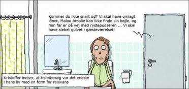 Familiefar på toilettet