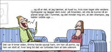 Hvor længe kan en mand tale udenom?