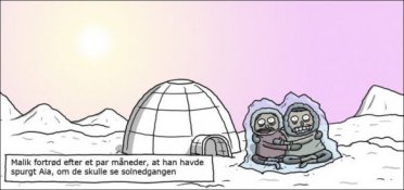 Når eskimoer vil se solnedgangen