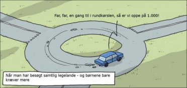 Rundkørsler kan være højdepunktet i en barndom