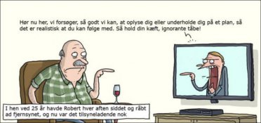 Hvad det ender med, når man råber ad sit TV