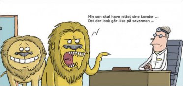 Det der look går ikke på savannen ...