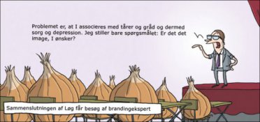Løg hyrer en brandingekspert