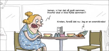 Parforhold med en eremitkrebs