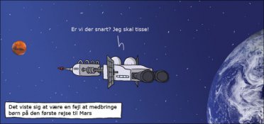 Børnene med til Mars