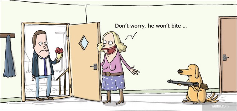 He won't bite