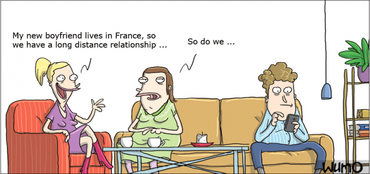 A long distance relationship in the same house