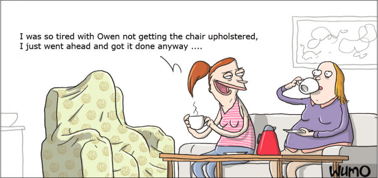 I upholstered the chair myself