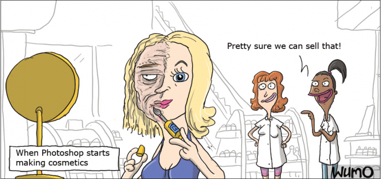 When Photoshop starts making cosmetics