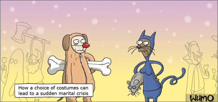 How a choice of costume can led to a marital crisis