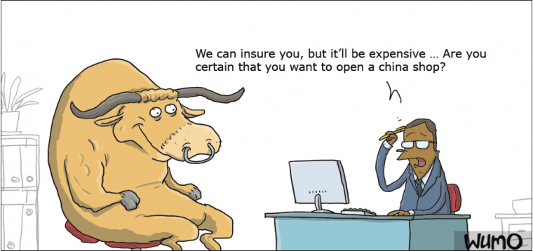 A bull in a china shop