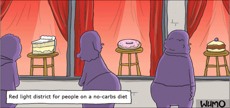 Red light district for people on a no-carbs diet