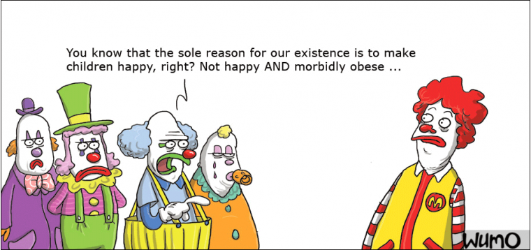 Clowns make children happy, right?