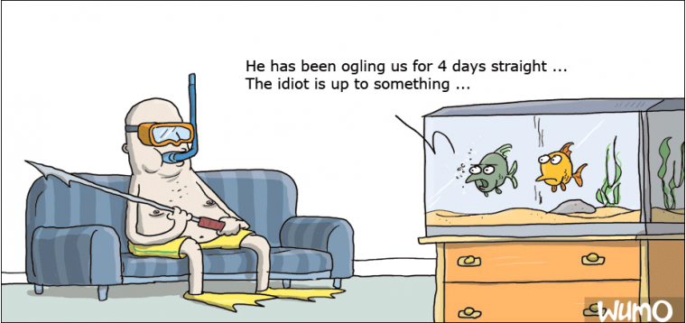 This spearfishing lark has gone too far