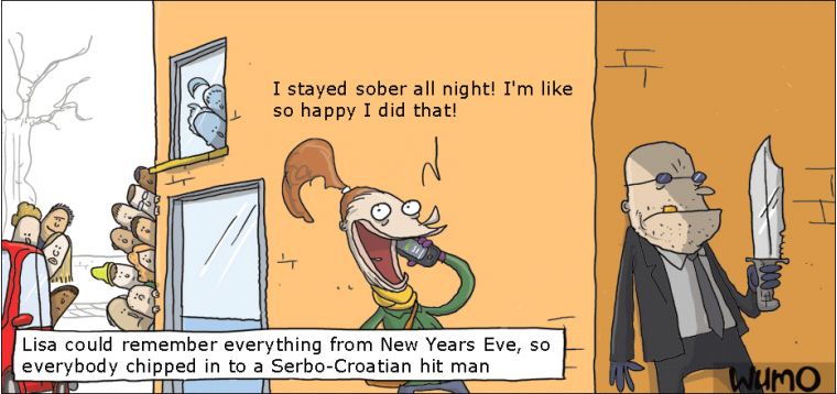 Sober on New Year's Eve