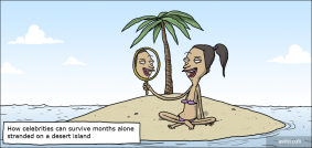 How celebrities can survive on a desert island