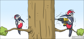 Handy woodpecker
