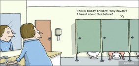 Pig in a toilet
