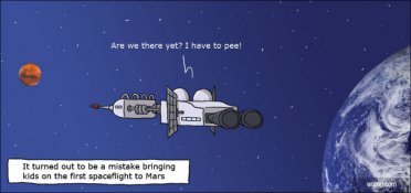 Bringing kids to outer space