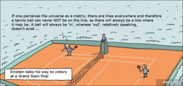 Einstein in a Grand Slam final