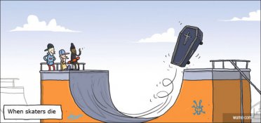 When skaters die