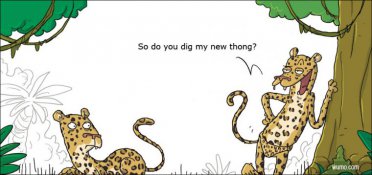 The leopard print thong