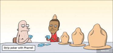 Strip poker with Pharrell