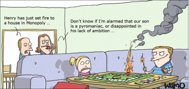 An unambitious pyromaniac
