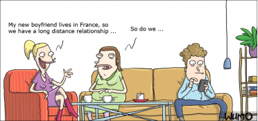 A long distance relationship in the same house