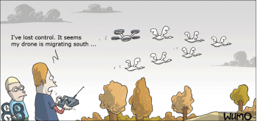 My drone is migrating south