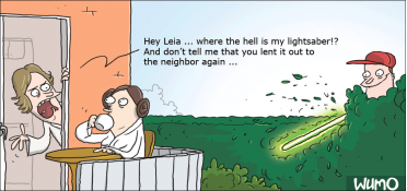 Stop lending out my lightsaber!