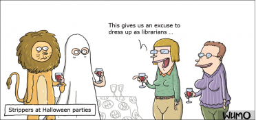 Strippers at Halloween parties