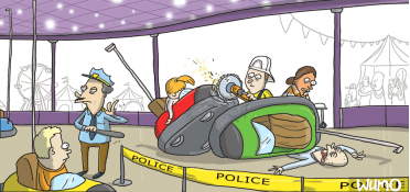 Bumper car accident